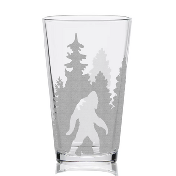 YETI IN THE WOODS Pint Glass