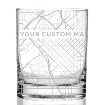 CUSTOM MAP Whiskey Glass