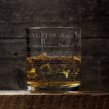 DECLARATION OF INDEPENDENCE Whiskey Glass