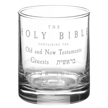 HOLY BIBLE Whiskey Glass
