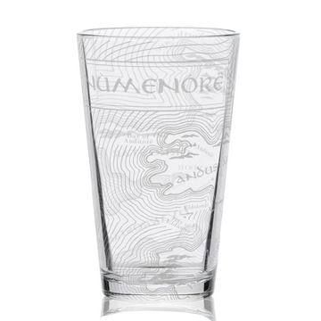 MAP OF NUMENORE LOTR Pint Glass