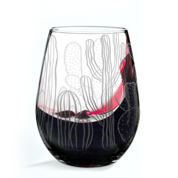 SOUTHWEST DESERT FLORA Wine Glass