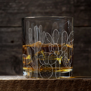SOUTHWEST DESERT FLORA Whiskey Glass