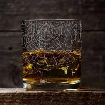 SPIDERWEBS Whiskey Glass