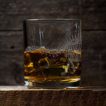 BRONTOSAURUS SKELETON Whiskey Glass