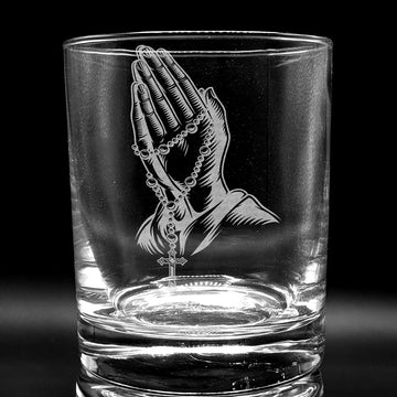 ROSARY PRAYER Whiskey Glass