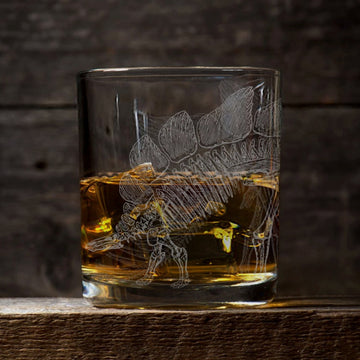 STEGOSAURUS SKELETON Whiskey Glass