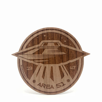 AREA 51 Wood Sticker