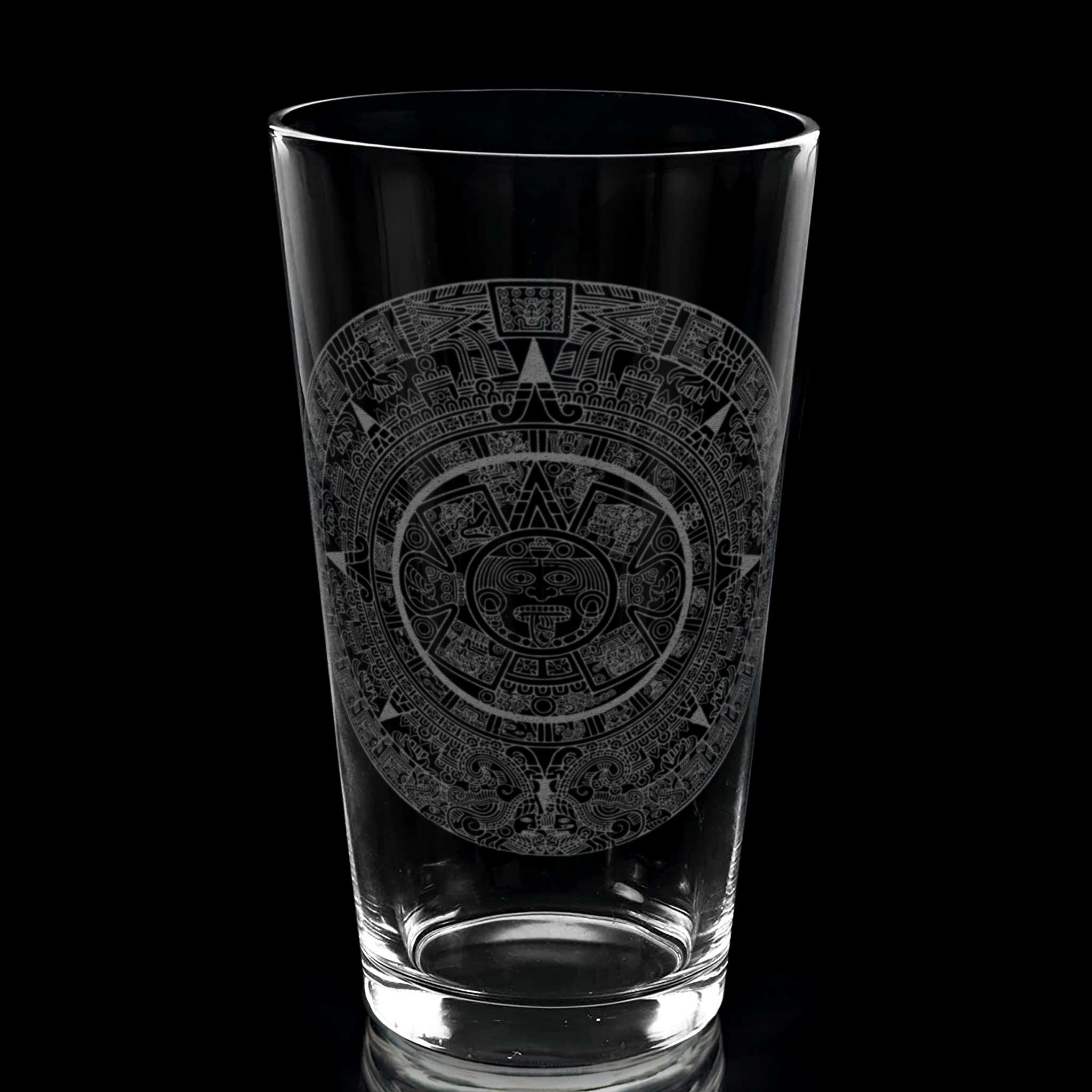 AZTEC CALENDAR Pint Glass