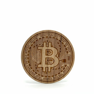 BITCOIN Wood Stickers