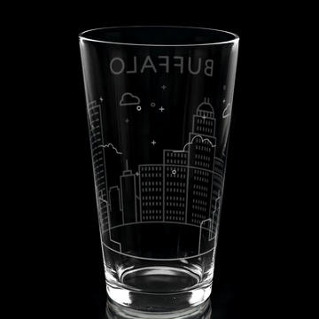 BUFFALO, NY SKYLINE Pint Glass