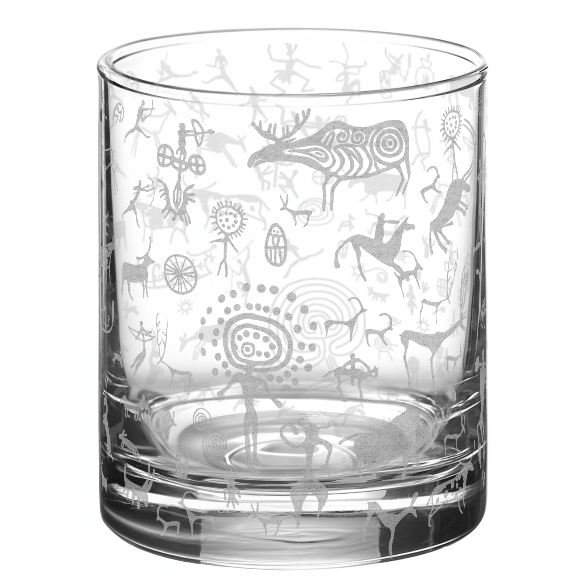 PREHISTORIC CAVE ART Whiskey Glass