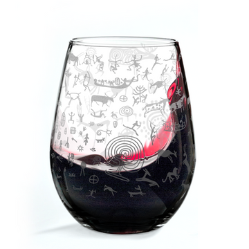 PREHISTORIC CAVE ART Wine Glass