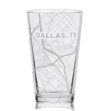 DALLAS, TX Pint Glass