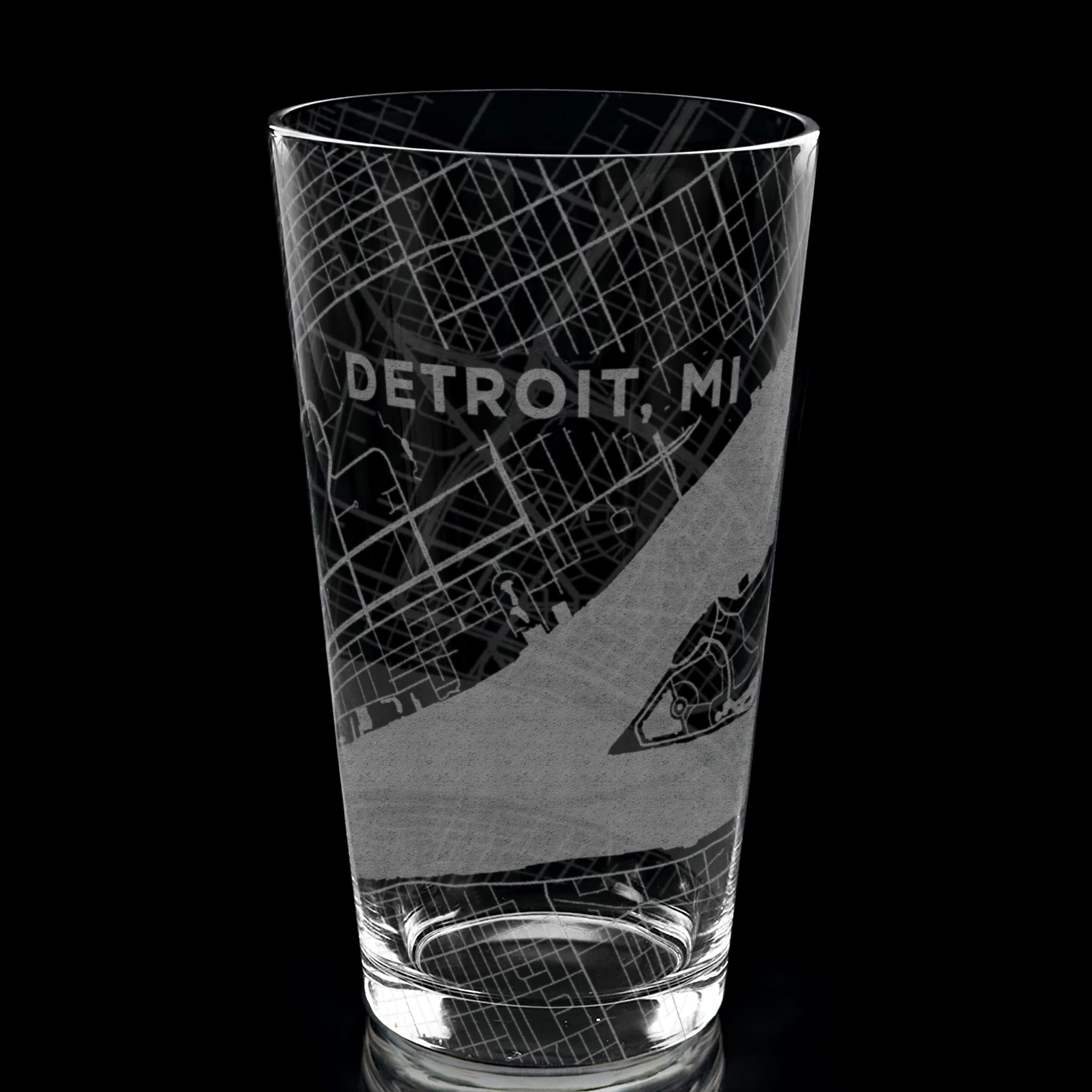 DETROIT, MI Pint Glass