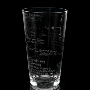 MAP OF EREBOR LOTR Pint Glass