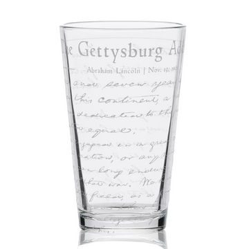 GETTYSBURG ADDRESS Pint Glass