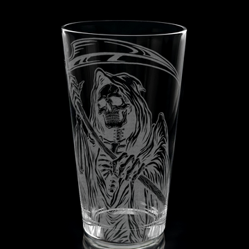 GRIM REAPER Pint Glass