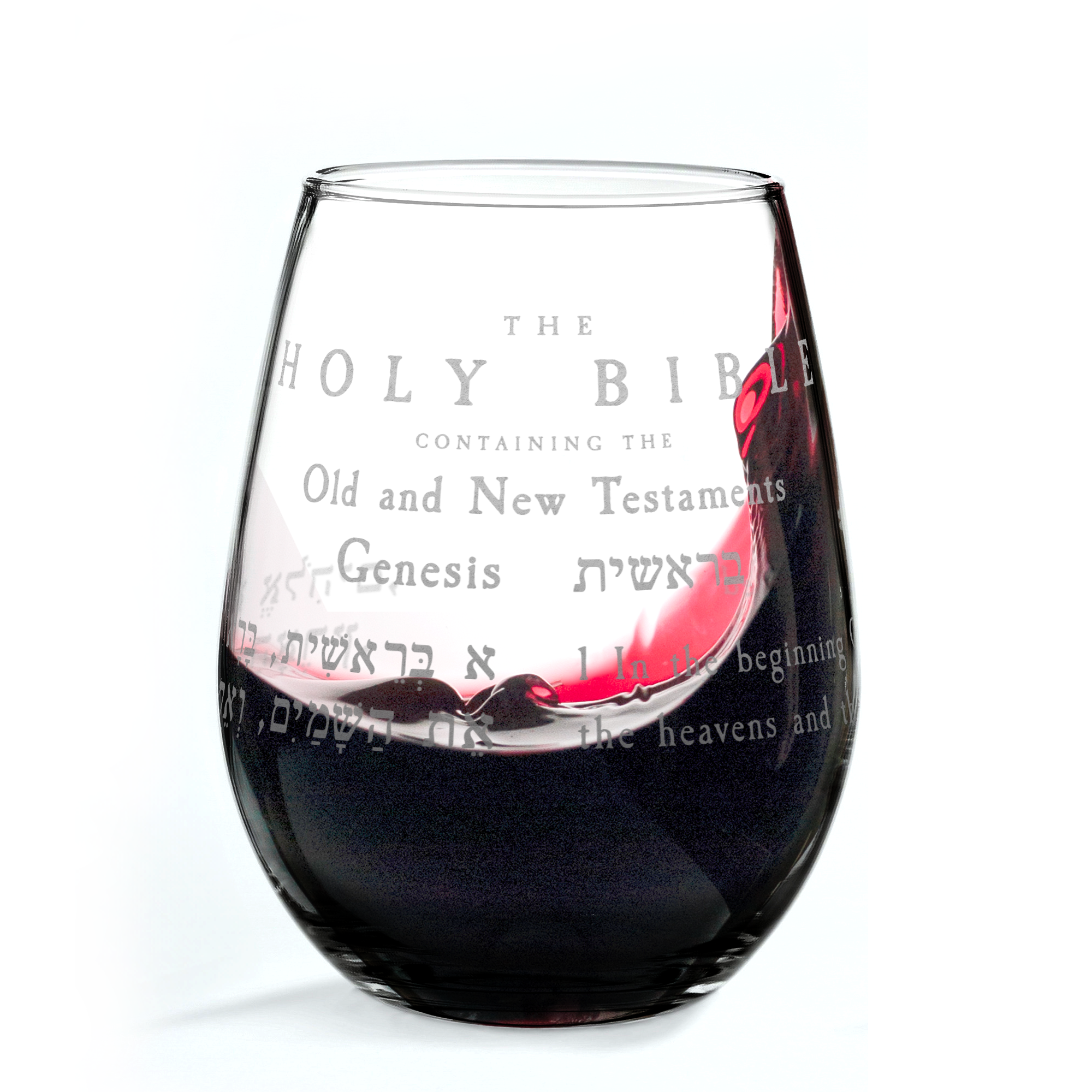 HOLY BIBLE Wine Glass