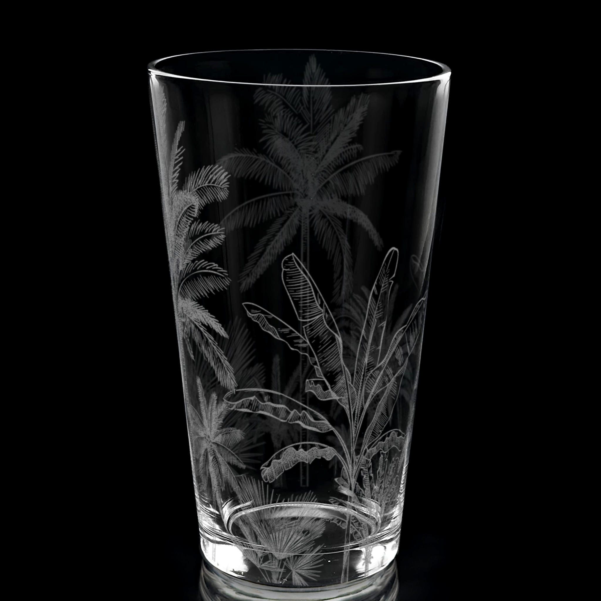 TROPICAL JUNGLE FLORA Pint Glass