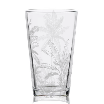 TROPICAL JUNGLE FLORA Pint Glass