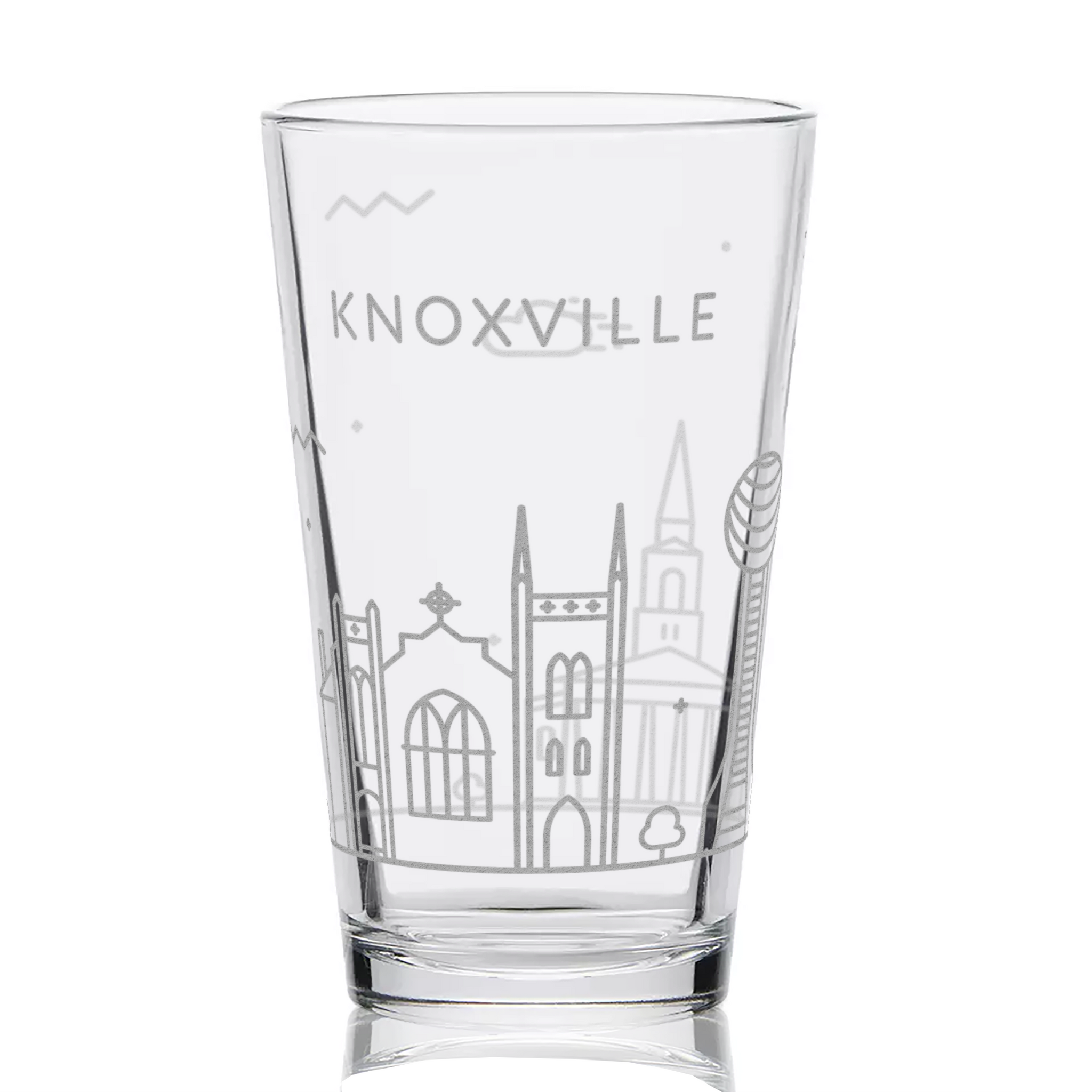 KNOXVILLE, TN SKYLINE Pint Glass