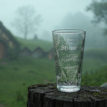 MAP OF THE SHIRE LOTR Pint Glass