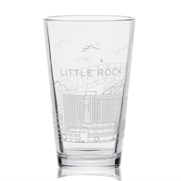 LITTLE ROCK, AR SKYLINE Pint Glass