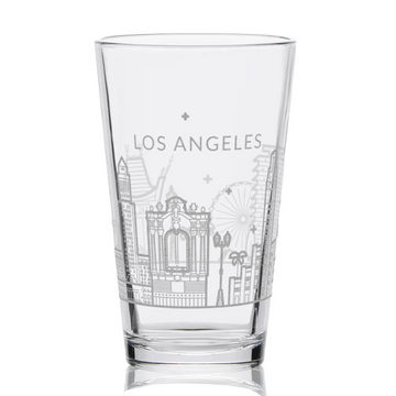 LOS ANGELES, CA SKYLINE Pint Glass
