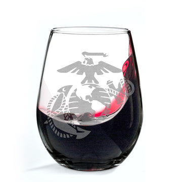 MILITARY EMBLEM Wine Glasses