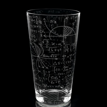 MATH EQUATIONS Pint Glass