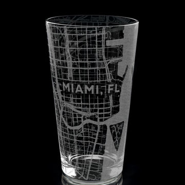 MIAMI, FL Pint Glass