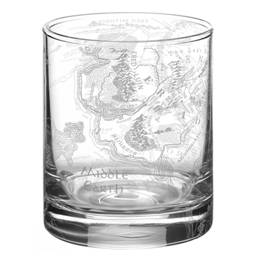 MAP OF MIDDLE EARTH Whiskey Glass