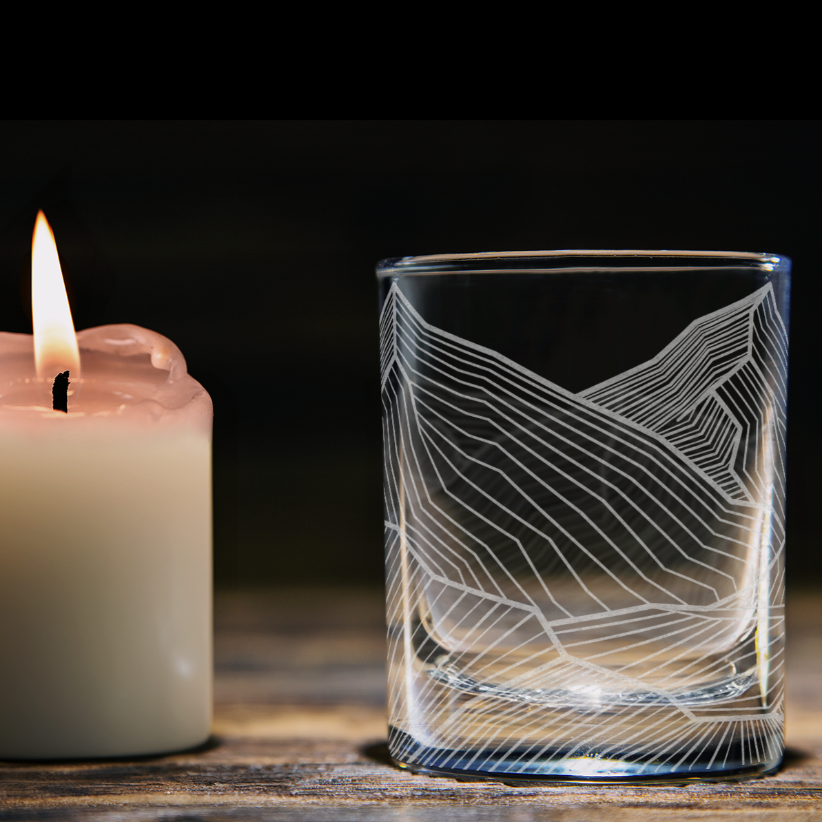 MOUNTAINS LINES Shot Glass