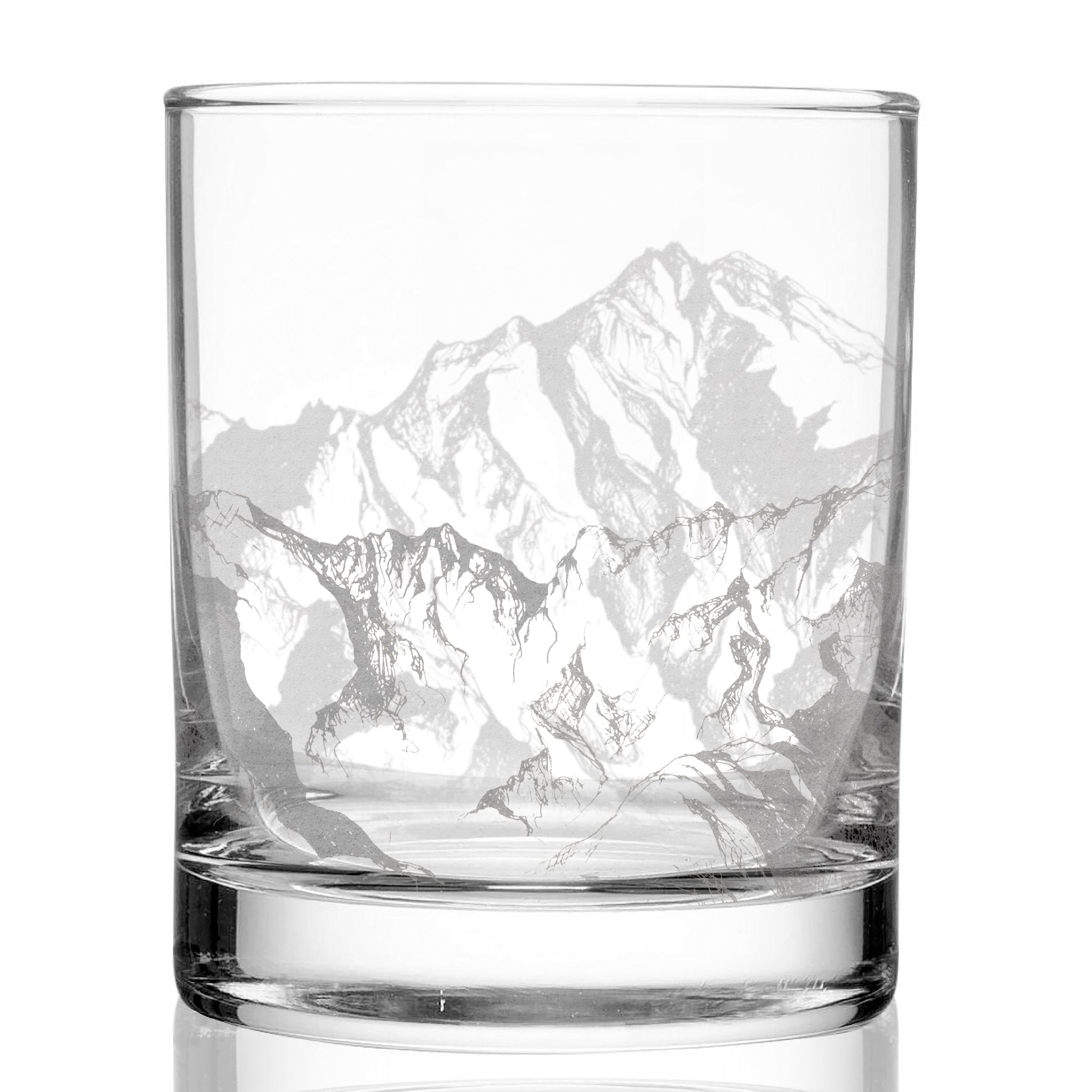 MOUNTAINS Whiskey Glass