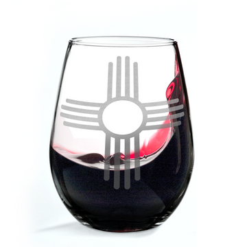 NEW MEXICO EMBLEM Wine Glass