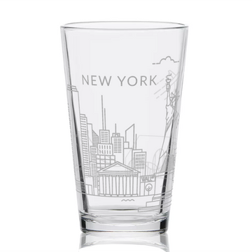 NEW YORK, NY SKYLINE Pint Glass