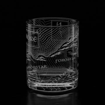 MAP OF NÚMENOR Whiskey Glass