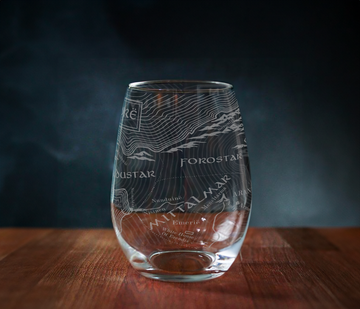 MAP OF NUMENORE LOTR Wine Glass