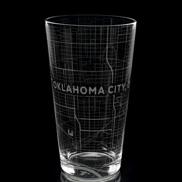 OKLAHOMA CITY, OK Pint Glass