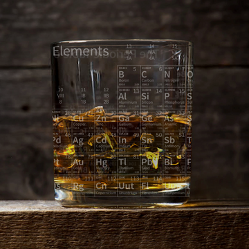 PERIODIC TABLE Whiskey Glass