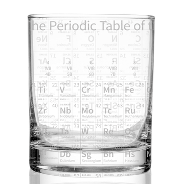 PERIODIC TABLE Whiskey Glass