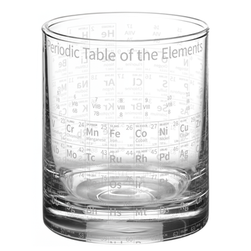 PERIODIC TABLE Whiskey Glass