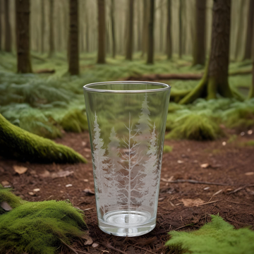 PINE TREE FOREST Pint Glass