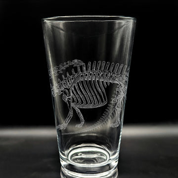 BRONTOSAURUS SKELETON Pint Glass