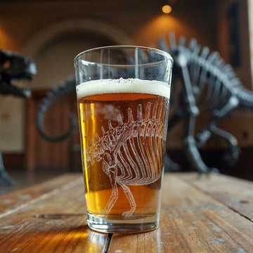 BRONTOSAURUS SKELETON Pint Glass