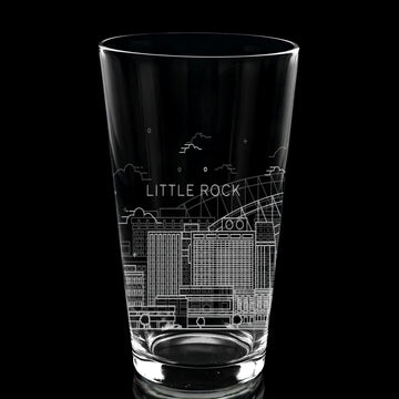 LITTLE ROCK, AR SKYLINE Pint glass
