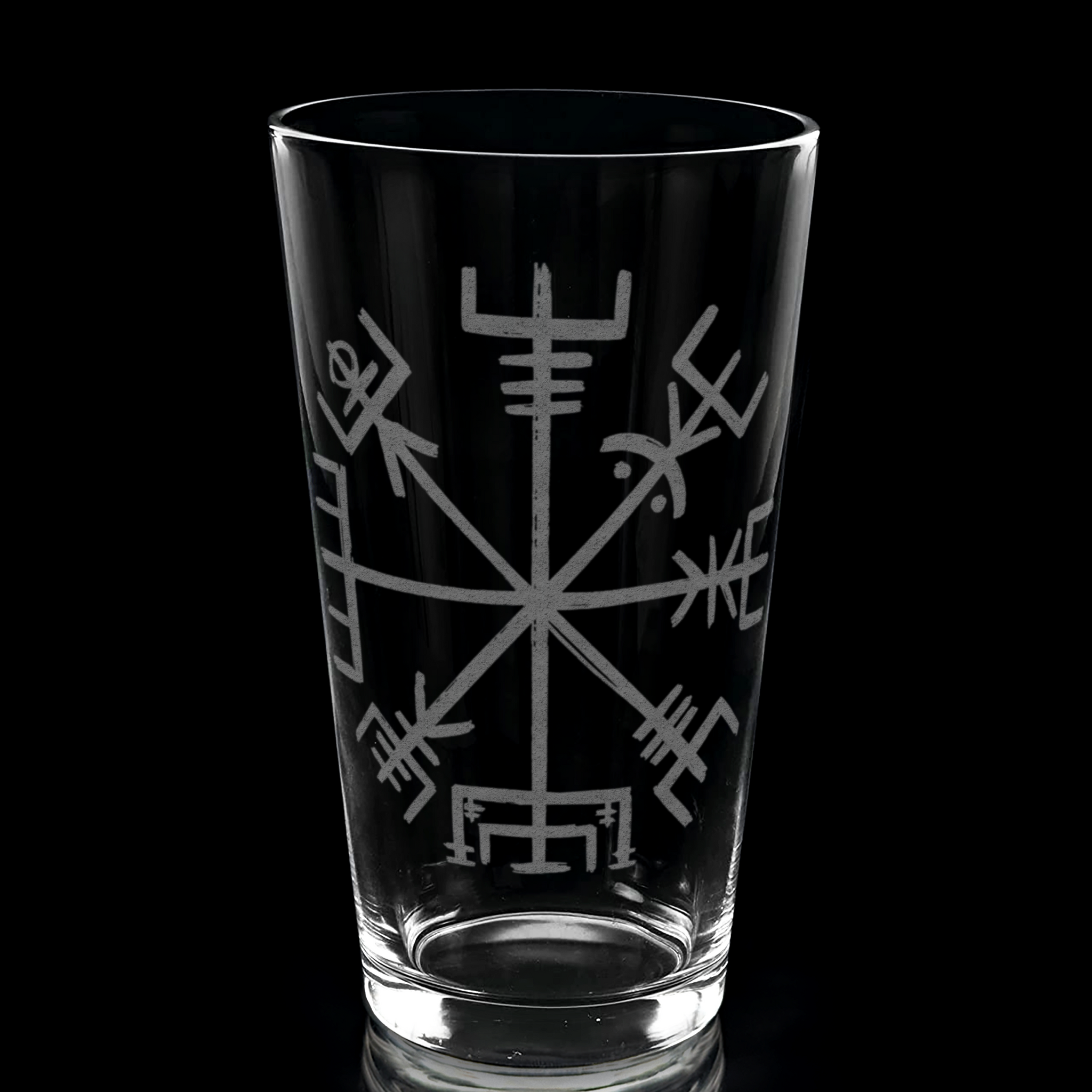 VEGVISIR ICELANDIC RUNE Pint Glass