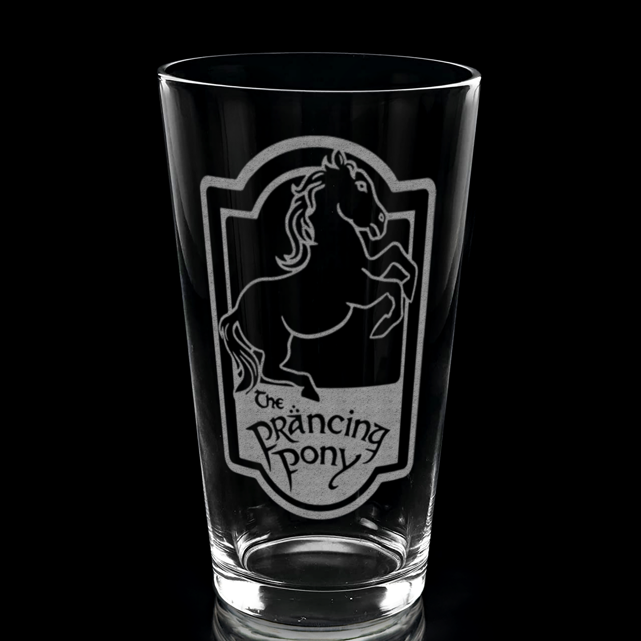 THE PRANCING PONY Pint Glass