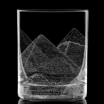 PYRAMIDS OF GIZA Whiskey Glass
